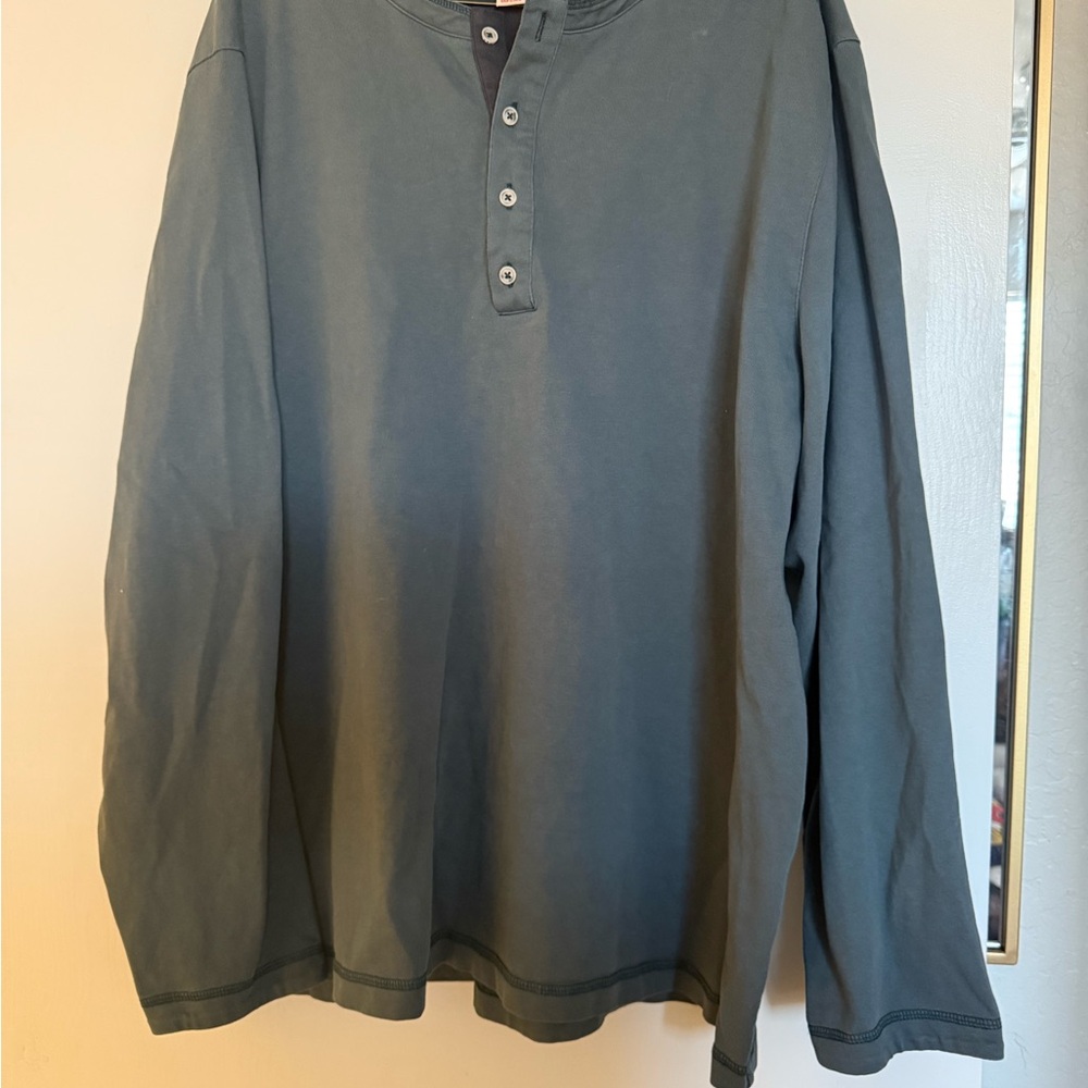Carbon2Cobalt Men's Blue Henley Shirt